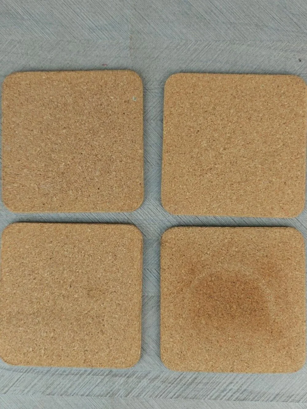 Vintage Pimpernel Square Cork-Back Coasters Lot Of 4 Renaissance Style Beige